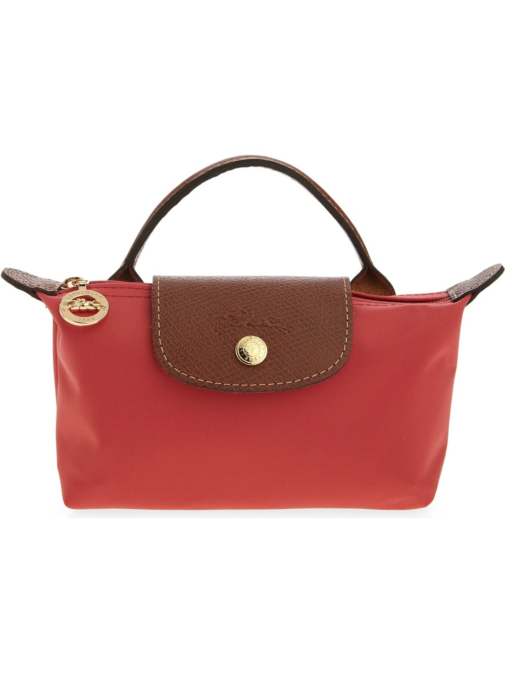 Longchamp Mini Top-Handle Le Pliage Bag Strawberry NEW